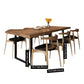 Rectangle Industrial Style DiningRoomTableSet Solid Wood Top DiningSet with 4 Legs Table Clearhalo 'Dining Room Sets' 'Dining Tables & Seating' 'dining_room_set' 'furn' 'furn_dining_room_set' 'Furniture' 'furniture_dining_room_set' 'Kitchen & Dining Furniture' 'kitchen&dining_furn' 'kitchen' 3473700