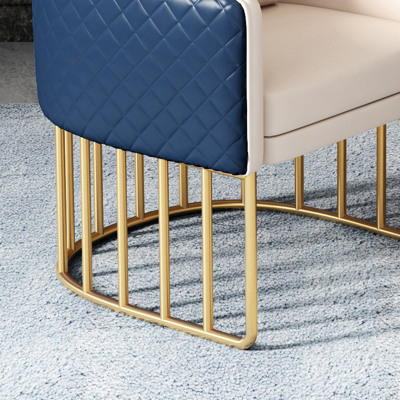 Modern Style Sintered Stone Dining Room Set with Round Table and Gold Leg Dining Table Furniture Clearhalo 'Dining Room Sets' 'Dining Tables & Seating' 'dining_room_set' 'furn' 'furn_dining_room_set' 'Furniture' 'furniture_dining_room_set' 'Kitchen & Dining Furniture' 'kitchen&dining_furn' 'kitchen' 3473773