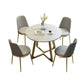 Fixed Sintered Stone Top Dining Room Furniture with 4 Legs Base Dining Table Sets for Home Clearhalo 'Dining Room Sets' 'Dining Tables & Seating' 'dining_room_set' 'furn' 'furn_dining_room_set' 'Furniture' 'furniture_dining_room_set' 'Kitchen & Dining Furniture' 'kitchen&dining_furn' 'kitchen' 3473784