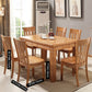 Traditional Wooden Dining Room Set with Rectangle Top and 4 Legs Base Dining Furniture Clearhalo 'Dining Room Sets' 'Dining Tables & Seating' 'dining_room_set' 'furn' 'furn_dining_room_set' 'Furniture' 'furniture_dining_room_set' 'Kitchen & Dining Furniture' 'kitchen&dining_furn' 'kitchen' 3473799