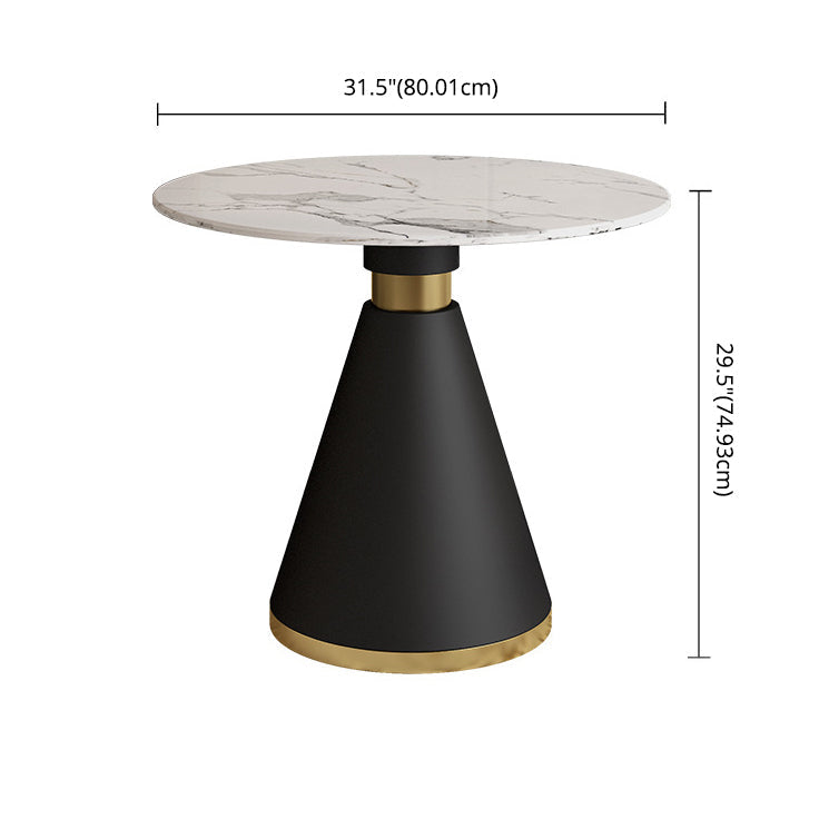 Scandinavian Kitchen Dining Room Set with Sintered Stone Top and Black Base Dining Furniture Clearhalo 'Dining Room Sets' 'Dining Tables & Seating' 'dining_room_set' 'furn' 'furn_dining_room_set' 'Furniture' 'furniture_dining_room_set' 'Kitchen & Dining Furniture' 'kitchen&dining_furn' 'kitchen' 3473824