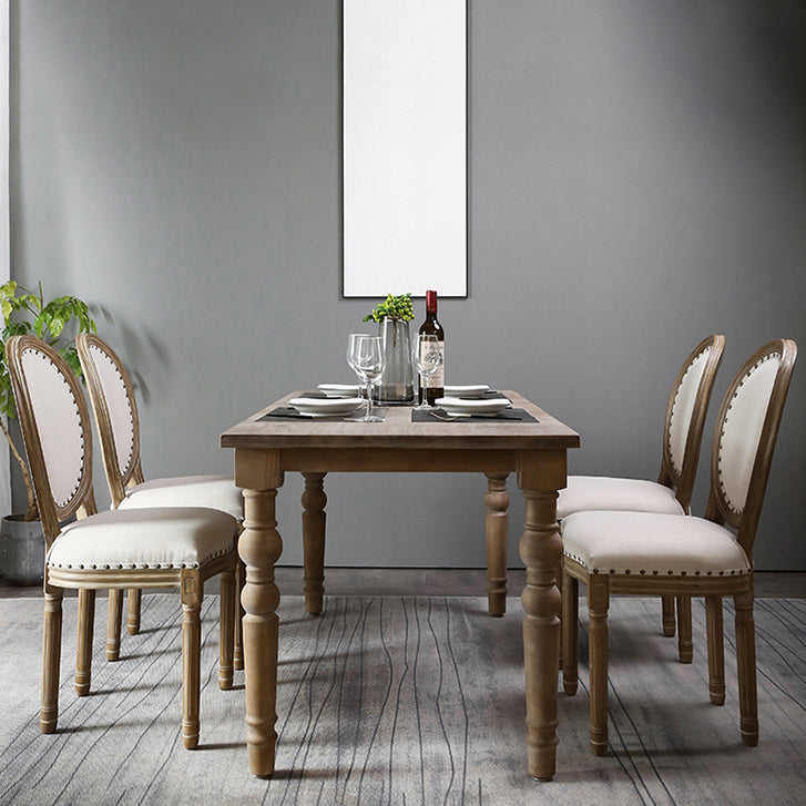 Cottage Style Solid Wood Dining Set with Traditional Height Table and 4 Legs Base 5 Piece Set Clearhalo 'Dining Room Sets' 'Dining Tables & Seating' 'dining_room_set' 'furn' 'furn_dining_room_set' 'Furniture' 'furniture_dining_room_set' 'Kitchen & Dining Furniture' 'kitchen&dining_furn' 'kitchen' 3473831