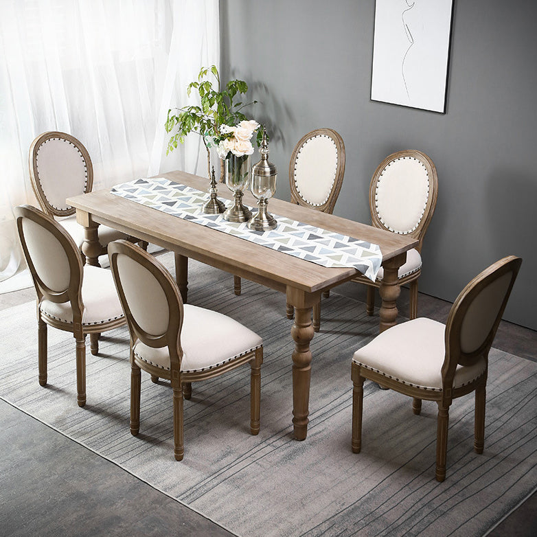 Cottage Style Solid Wood Dining Set with Traditional Height Table and 4 Legs Base Clearhalo 'Dining Room Sets' 'Dining Tables & Seating' 'dining_room_set' 'furn' 'furn_dining_room_set' 'Furniture' 'furniture_dining_room_set' 'Kitchen & Dining Furniture' 'kitchen&dining_furn' 'kitchen' 3473835