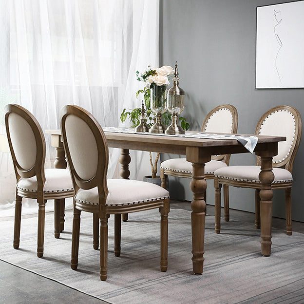 Cottage Style Solid Wood Dining Set with Traditional Height Table and 4 Legs Base Clearhalo 'Dining Room Sets' 'Dining Tables & Seating' 'dining_room_set' 'furn' 'furn_dining_room_set' 'Furniture' 'furniture_dining_room_set' 'Kitchen & Dining Furniture' 'kitchen&dining_furn' 'kitchen' 3473843