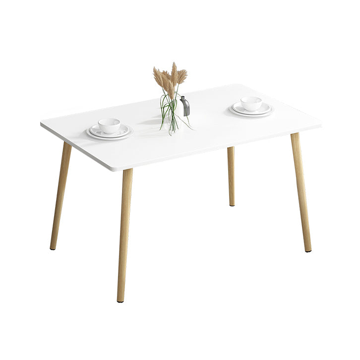 Standard Height Wood Top Dining Set with 4 Light Brown Wood Legs for Dining Furniture Clearhalo 'Dining Room Sets' 'Dining Tables & Seating' 'dining_room_set' 'Furniture' 'furniture_dining_room_set' 'Kitchen & Dining Furniture' 'kitchen&dining_furn' 'kitchen' 3473892