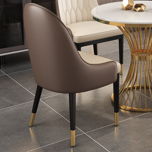 Scandinavian Sintered Stone Dining Room Set Standard Height with Gold Base Dining Furniture Clearhalo 'Dining Room Sets' 'Dining Tables & Seating' 'dining_room_set' 'furn' 'furn_dining_room_set' 'Furniture' 'furniture_dining_room_set' 'Kitchen & Dining Furniture' 'kitchen&dining_furn' 'kitchen' 3473929