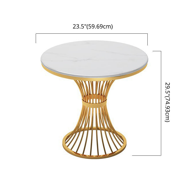 Scandinavian Sintered Stone Dining Room Set Standard Height with Gold Base Dining Furniture Clearhalo 'Dining Room Sets' 'Dining Tables & Seating' 'dining_room_set' 'furn' 'furn_dining_room_set' 'Furniture' 'furniture_dining_room_set' 'Kitchen & Dining Furniture' 'kitchen&dining_furn' 'kitchen' 3473930