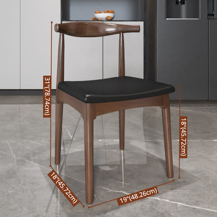 Industrial Solid Wood Rectangle Shape Dining Furniture 2 Wood Legs Table Formal for Home Clearhalo 'Dining Room Sets' 'Dining Tables & Seating' 'dining_room_set' 'furn' 'furn_dining_room_set' 'Furniture' 'furniture_dining_room_set' 'Kitchen & Dining Furniture' 'kitchen&dining_furn' 'kitchen' 3473945