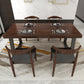 Industrial Solid Wood Top Dining Room Set with Rectangle Shape Dining Set for restaurant Clearhalo 'Dining Room Sets' 'Dining Tables & Seating' 'dining_room_set' 'furn' 'furn_dining_room_set' 'Furniture' 'furniture_dining_room_set' 'Kitchen & Dining Furniture' 'kitchen&dining_furn' 'kitchen' 3473950