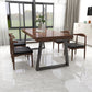 Industrial Solid Wood Top Dining Room Set with Rectangle Shape Dining Set for restaurant Clearhalo 'Dining Room Sets' 'Dining Tables & Seating' 'dining_room_set' 'furn' 'furn_dining_room_set' 'Furniture' 'furniture_dining_room_set' 'Kitchen & Dining Furniture' 'kitchen&dining_furn' 'kitchen' 3473952