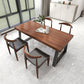 Industrial Solid Wood Top Dining Room Set with Rectangle Shape Dining Set for restaurant Clearhalo 'Dining Room Sets' 'Dining Tables & Seating' 'dining_room_set' 'furn' 'furn_dining_room_set' 'Furniture' 'furniture_dining_room_set' 'Kitchen & Dining Furniture' 'kitchen&dining_furn' 'kitchen' 3473963
