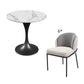 Scandinavian Dining Table Set with Marble Dining Table and Cushion Chairs 7 Piece Set Clearhalo 'Dining Room Sets' 'Dining Tables & Seating' 'dining_room_set' 'furn' 'furn_dining_room_set' 'Furniture' 'furniture_dining_room_set' 'Kitchen & Dining Furniture' 'kitchen&dining_furn' 'kitchen' 3473976