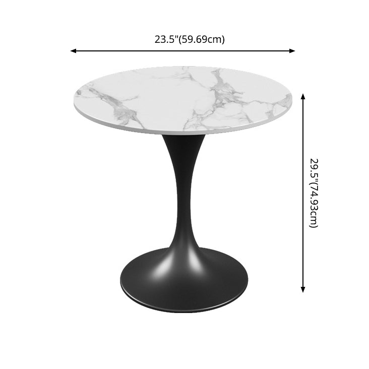 Scandinavian Dining Table Set with Marble Dining Table and Cushion Chairs Clearhalo 'Dining Room Sets' 'Dining Tables & Seating' 'dining_room_set' 'furn' 'furn_dining_room_set' 'Furniture' 'furniture_dining_room_set' 'Kitchen & Dining Furniture' 'kitchen&dining_furn' 'kitchen' 3473981