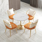 Glam Sintered Stone Dining Room Set with Gold Leg Dining Furniture for Home Use Clearhalo 'Dining Room Sets' 'Dining Tables & Seating' 'dining_room_set' 'furn' 'furn_dining_room_set' 'Furniture' 'furniture_dining_room_set' 'Kitchen & Dining Furniture' 'kitchen&dining_furn' 'kitchen' 3473987