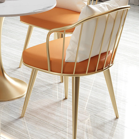 Glam Sintered Stone Dining Room Set with Gold Leg Dining Furniture for Home Use Clearhalo 'Dining Room Sets' 'Dining Tables & Seating' 'dining_room_set' 'furn' 'furn_dining_room_set' 'Furniture' 'furniture_dining_room_set' 'Kitchen & Dining Furniture' 'kitchen&dining_furn' 'kitchen' 3473992