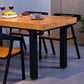 Industrial Rectangle Shape Dinette Set Solid Wood Top Dining Table Furniture for Dining Room Clearhalo 'Dining Room Sets' 'Dining Tables & Seating' 'dining_room_set' 'furn' 'furn_dining_room_set' 'Furniture' 'furniture_dining_room_set' 'Kitchen & Dining Furniture' 'kitchen&dining_furn' 'kitchen' 3474097
