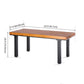 Industrial Rectangle Shape Dinette Set Solid Wood Top Dining Table Furniture for Dining Room Clearhalo 'Dining Room Sets' 'Dining Tables & Seating' 'dining_room_set' 'furn' 'furn_dining_room_set' 'Furniture' 'furniture_dining_room_set' 'Kitchen & Dining Furniture' 'kitchen&dining_furn' 'kitchen' 3474101