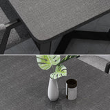 Modern Style Traditional Height Dining Set with Rectangle Shape Table and Black Double Pedestal Base Clearhalo 'Dining Room Sets' 'Dining Tables & Seating' 'dining_room_set' 'furn' 'furn_dining_room_set' 'Furniture' 'furniture_dining_room_set' 'Kitchen & Dining Furniture' 'kitchen&dining_furn' 'kitchen' 3474126