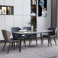 Modern Style Dining Room Set with Sintered Stone Dining Table and Upholstery Chairs Clearhalo 'Dining Room Sets' 'Dining Tables & Seating' 'dining_room_set' 'furn' 'furn_dining_room_set' 'Furniture' 'furniture_dining_room_set' 'Kitchen & Dining Furniture' 'kitchen&dining_furn' 'kitchen' 3474200