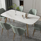 Contemporary Table Dining Set with Sintered Stone Table and Upholstered Chairs Clearhalo 'Dining Room Sets' 'Dining Tables & Seating' 'dining_room_set' 'furn' 'furn_dining_room_set' 'Furniture' 'furniture_dining_room_set' 'Kitchen & Dining Furniture' 'kitchen&dining_furn' 'kitchen' 3474228