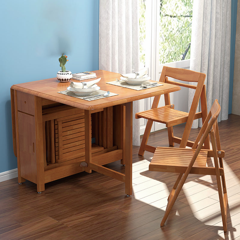 Modern Standard Height Solid Wood Dining Table Rectangle Dining Room Set For Home Use 3 Piece Set Clearhalo 'Dining Room Sets' 'Dining Tables & Seating' 'dining_room_set' 'furn' 'furn_dining_room_set' 'Furniture' 'furniture_dining_room_set' 'Kitchen & Dining Furniture' 'kitchen&dining_furn' 'kitchen' 3474247