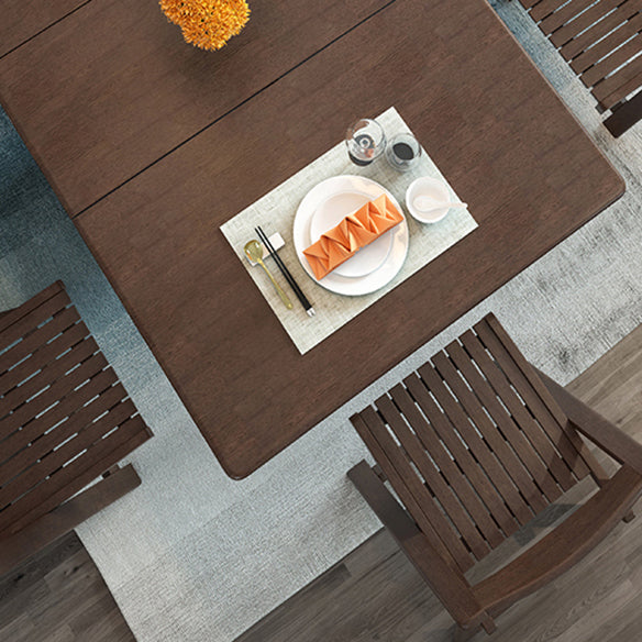 Standard Solid Wood Dining Set with Black Wood Space-Saving Design Legs for Dining Furniture Clearhalo 'Dining Room Sets' 'Dining Tables & Seating' 'dining_room_set' 'furn' 'furn_dining_room_set' 'Furniture' 'furniture_dining_room_set' 'Kitchen & Dining Furniture' 'kitchen&dining_furn' 'kitchen' 3474266