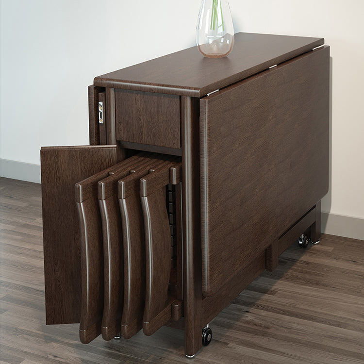 Standard Solid Wood Dining Set with Black Wood Space-Saving Design Legs for Dining Furniture Clearhalo 'Dining Room Sets' 'Dining Tables & Seating' 'dining_room_set' 'furn' 'furn_dining_room_set' 'Furniture' 'furniture_dining_room_set' 'Kitchen & Dining Furniture' 'kitchen&dining_furn' 'kitchen' 3474276