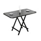 Modern Style Compact Wood Top Dining Set with 4 Black Metallic Legs Base for Dining Furniture Clearhalo 'Dining Room Sets' 'Dining Tables & Seating' 'dining_room_set' 'furn' 'furn_dining_room_set' 'Furniture' 'furniture_dining_room_set' 'Kitchen & Dining Furniture' 'kitchen&dining_furn' 'kitchen' 3474281