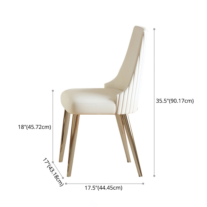 Glam Sintered Stone White Dining Room Set with Round Table Dining Table Furniture Clearhalo 'Dining Room Sets' 'Dining Tables & Seating' 'dining_room_set' 'furn' 'furn_dining_room_set' 'Furniture' 'furniture_dining_room_set' 'Kitchen & Dining Furniture' 'kitchen&dining_furn' 'kitchen' 3474302