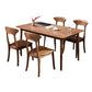 Traditional Style Solid Wood Dining Set with Traditional Height Table and 4 Legs Base for Home Use Clearhalo 'Dining Room Sets' 'Dining Tables & Seating' 'dining_room_set' 'furn' 'furn_dining_room_set' 'Furniture' 'furniture_dining_room_set' 'Kitchen & Dining Furniture' 'kitchen&dining_furn' 'kitchen' 3474327