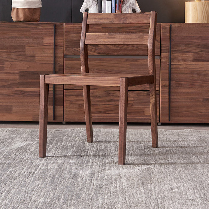 Traditional Style Solid Wood Dining Room Set with Walnut Table and 4 Legs Base Clearhalo 'Dining Room Sets' 'Dining Tables & Seating' 'dining_room_set' 'furn' 'furn_dining_room_set' 'Furniture' 'furniture_dining_room_set' 'Kitchen & Dining Furniture' 'kitchen&dining_furn' 'kitchen' 3474374