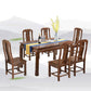 Traditional Style Solid Wood Dining Room Set with Fixed Rectangle Shape Table and 4 Legs Base Clearhalo 'Dining Room Sets' 'Dining Tables & Seating' 'dining_room_set' 'furn' 'furn_dining_room_set' 'Furniture' 'furniture_dining_room_set' 'Kitchen & Dining Furniture' 'kitchen&dining_furn' 'kitchen' 3474377