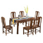Traditional Style Solid Wood Dining Room Set with Fixed Rectangle Shape Table and 4 Legs Base Clearhalo 'Dining Room Sets' 'Dining Tables & Seating' 'dining_room_set' 'furn' 'furn_dining_room_set' 'Furniture' 'furniture_dining_room_set' 'Kitchen & Dining Furniture' 'kitchen&dining_furn' 'kitchen' 3474379