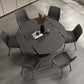 Folding Contemporary Dining Set with Sintered Stone Top Formal Dining Table Furniture Clearhalo 'Dining Room Sets' 'Dining Tables & Seating' 'dining_room_set' 'furn' 'furn_dining_room_set' 'Furniture' 'furniture_dining_room_set' 'Kitchen & Dining Furniture' 'kitchen&dining_furn' 'kitchen' 3474411