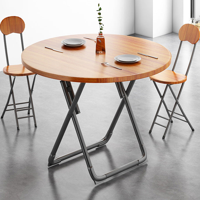 Modern Style Kitchen Dining Set Wood Top Dining Furniture Set with Double Pedestal Base Natural Round Clearhalo 'Dining Room Sets' 'Dining Tables & Seating' 'dining_room_set' 'furn' 'furn_dining_room_set' 'Furniture' 'furniture_dining_room_set' 'Kitchen & Dining Furniture' 'kitchen&dining_furn' 'kitchen' 3474428