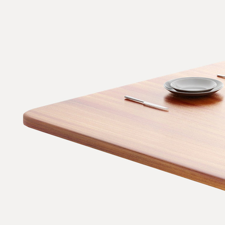 Modern Style Kitchen Dining Set Wood Top Dining Furniture Set with Double Pedestal Base Clearhalo 'Dining Room Sets' 'Dining Tables & Seating' 'dining_room_set' 'furn' 'furn_dining_room_set' 'Furniture' 'furniture_dining_room_set' 'Kitchen & Dining Furniture' 'kitchen&dining_furn' 'kitchen' 3474431