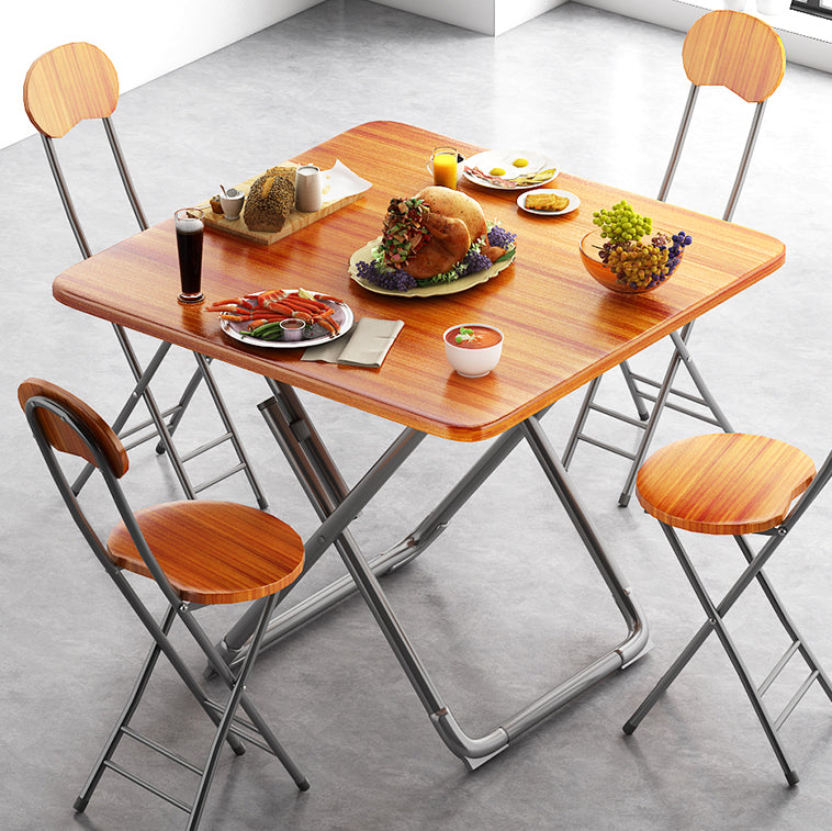 Modern Style Kitchen Dining Set Wood Top Dining Furniture Set with Double Pedestal Base Clearhalo 'Dining Room Sets' 'Dining Tables & Seating' 'dining_room_set' 'furn' 'furn_dining_room_set' 'Furniture' 'furniture_dining_room_set' 'Kitchen & Dining Furniture' 'kitchen&dining_furn' 'kitchen' 3474438