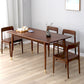 Traditional Style Solid Wood Dining Set with Rectangle Shape Table and 4 Legs Base for Home Use Clearhalo 'Dining Room Sets' 'Dining Tables & Seating' 'dining_room_set' 'furn' 'furn_dining_room_set' 'Furniture' 'furniture_dining_room_set' 'Kitchen & Dining Furniture' 'kitchen&dining_furn' 'kitchen' 3474441