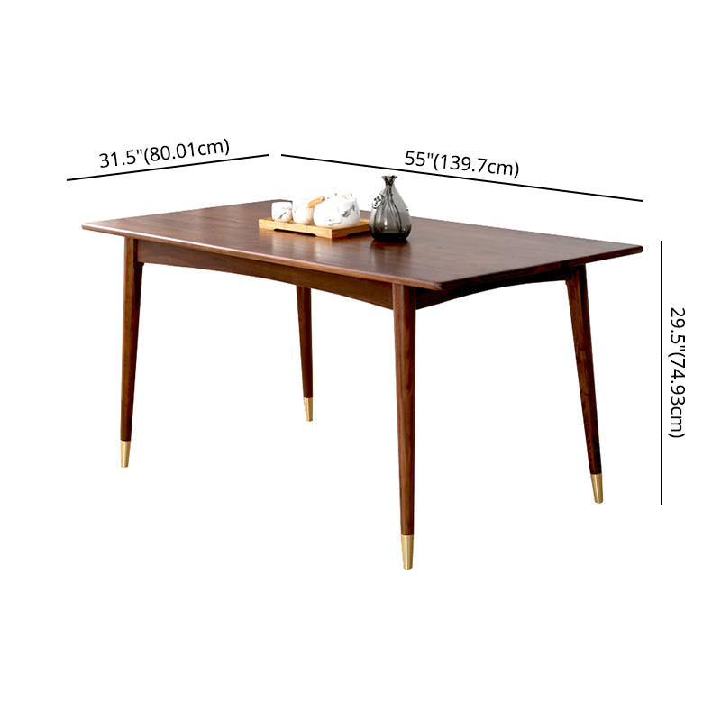 Traditional Style Solid Wood Dining Set with Rectangle Shape Table and 4 Legs Base for Home Use Clearhalo 'Dining Room Sets' 'Dining Tables & Seating' 'dining_room_set' 'furn' 'furn_dining_room_set' 'Furniture' 'furniture_dining_room_set' 'Kitchen & Dining Furniture' 'kitchen&dining_furn' 'kitchen' 3474451