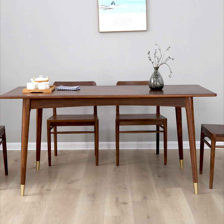 Traditional Style Solid Wood Dining Set with Rectangle Shape Table and 4 Legs Base for Home Use Clearhalo 'Dining Room Sets' 'Dining Tables & Seating' 'dining_room_set' 'furn' 'furn_dining_room_set' 'Furniture' 'furniture_dining_room_set' 'Kitchen & Dining Furniture' 'kitchen&dining_furn' 'kitchen' 3474456