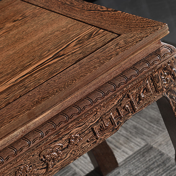 Traditional Style Solid Wood Dining Set with Fixed Table and 4 Legs Base for Home Use Clearhalo 'Dining Room Sets' 'Dining Tables & Seating' 'dining_room_set' 'furn' 'furn_dining_room_set' 'Furniture' 'furniture_dining_room_set' 'Kitchen & Dining Furniture' 'kitchen&dining_furn' 'kitchen' 3474460