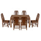 Traditional Style Solid Wood Dining Set with Fixed Table and 4 Legs Base for Home Use Clearhalo 'Dining Room Sets' 'Dining Tables & Seating' 'dining_room_set' 'furn' 'furn_dining_room_set' 'Furniture' 'furniture_dining_room_set' 'Kitchen & Dining Furniture' 'kitchen&dining_furn' 'kitchen' 3474461