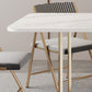 Modern Foldable Dining Room Set Standard Height with Gold Base Dining Furniture Clearhalo 'Dining Room Sets' 'Dining Tables & Seating' 'dining_room_set' 'furn' 'furn_dining_room_set' 'Furniture' 'furniture_dining_room_set' 'Kitchen & Dining Furniture' 'kitchen&dining_furn' 'kitchen' 3474491