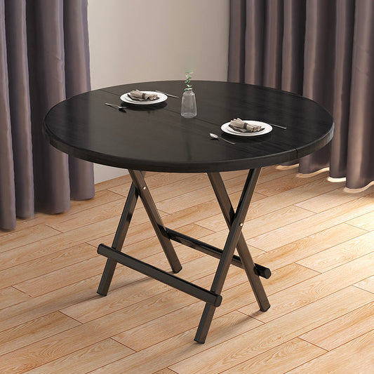 Standard Wooden Top Dining Set with Black Metallic Legs for Dining Furniture Clearhalo 'Dining Room Sets' 'Dining Tables & Seating' 'dining_room_set' 'furn' 'furn_dining_room_set' 'Furniture' 'furniture_dining_room_set' 'Kitchen & Dining Furniture' 'kitchen&dining_furn' 'kitchen' 3474524