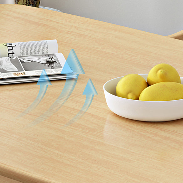 Contemporary Rectangle Shape Solid Wood Dining Set Khaki Standard Dining Set for Kitchen Clearhalo 'Dining Room Sets' 'Dining Tables & Seating' 'dining_room_set' 'furn' 'furn_dining_room_set' 'Furniture' 'furniture_dining_room_set' 'Kitchen & Dining Furniture' 'kitchen&dining_furn' 'kitchen' 3474556