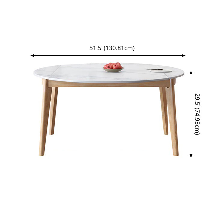 Traditional Sintered Stone Top Dining Set with 4 Brown Solid Wood Legs for Dining Furniture Clearhalo 'Dining Room Sets' 'Dining Tables & Seating' 'dining_room_set' 'furn' 'furn_dining_room_set' 'Furniture' 'furniture_dining_room_set' 'Kitchen & Dining Furniture' 'kitchen&dining_furn' 'kitchen' 3474612