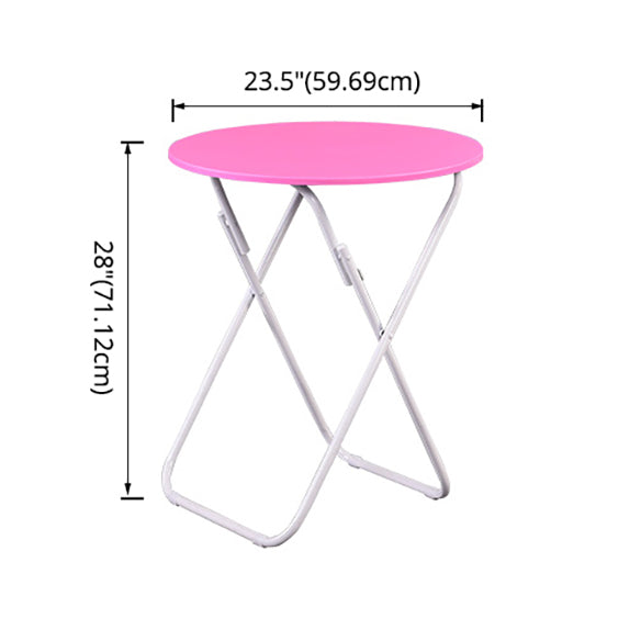 Folding Dining Table Set with Round Top and White Base Table Set for Home Use Clearhalo 'Dining Room Sets' 'Dining Tables & Seating' 'dining_room_set' 'furn' 'furn_dining_room_set' 'Furniture' 'furniture_dining_room_set' 'Kitchen & Dining Furniture' 'kitchen&dining_furn' 'kitchen' 3474672