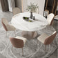 Modern Sintered Stone White Dining Room Set Space-Saving Design Dining Table Furniture Clearhalo 'Dining Room Sets' 'Dining Tables & Seating' 'dining_room_set' 'furn' 'furn_dining_room_set' 'Furniture' 'furniture_dining_room_set' 'Kitchen & Dining Furniture' 'kitchen&dining_furn' 'kitchen' 3474681