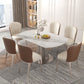 Modern Round Sintered Stone Dining Room Set Space-Saving Design Dining Table Furniture Clearhalo 'Dining Room Sets' 'Dining Tables & Seating' 'dining_room_set' 'furn' 'furn_dining_room_set' 'Furniture' 'furniture_dining_room_set' 'Kitchen & Dining Furniture' 'kitchen&dining_furn' 'kitchen' 3474749