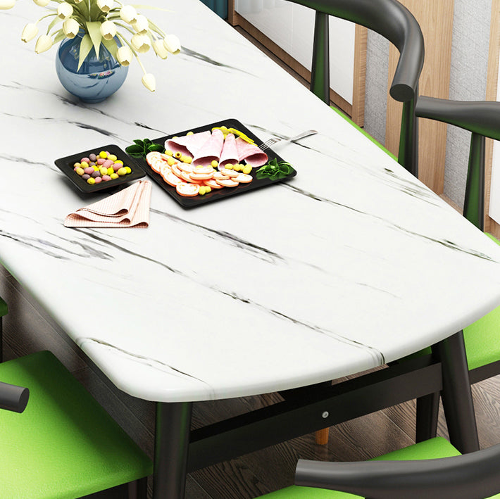 Standard Wood Top Dining Room Set with 4 Black Wood Legs Base for Dining Furniture Clearhalo 'Dining Room Sets' 'Dining Tables & Seating' 'dining_room_set' 'furn' 'furn_dining_room_set' 'Furniture' 'furniture_dining_room_set' 'Kitchen & Dining Furniture' 'kitchen&dining_furn' 'kitchen' 3474790